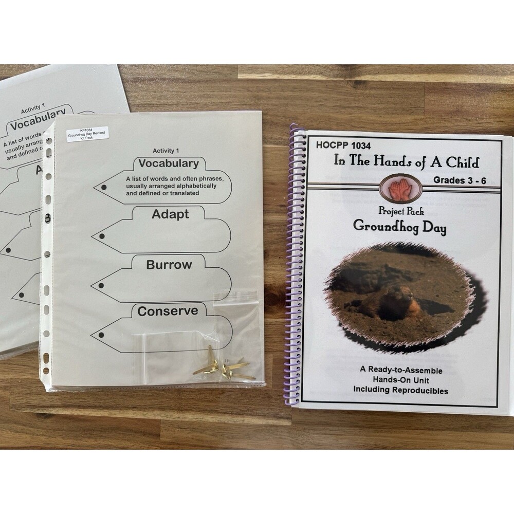 HOCPP 1034 In The Hands of A Child Groundhog Day Project Pack Grades 3-6